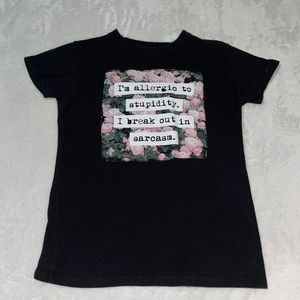 never worn black matter shirt